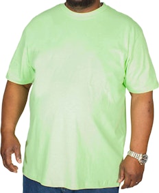 Bigdude Plain Crew Neck T-Shirt Lime Green