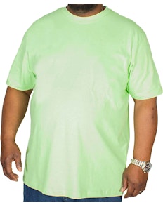 Bigdude Klassisches T-Shirt mit Rundhalsausschnitt Limonengrün
