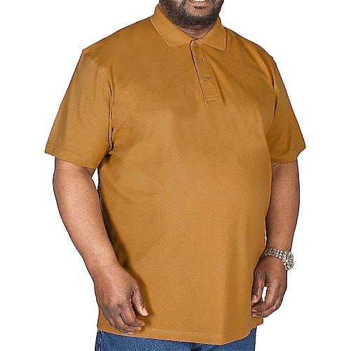 Bigdude Plain Polo Shirt Brown