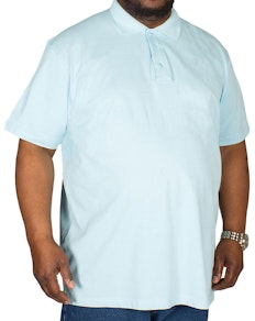 Bigdude Plain Polo Shirt Light Blue Tall