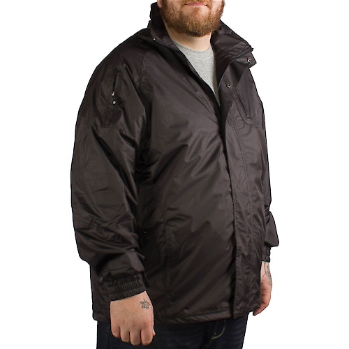 KAM Black Waterproof Rain Jacket