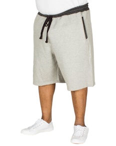 Bigdude Contrast Sweat Shorts Grey Marl