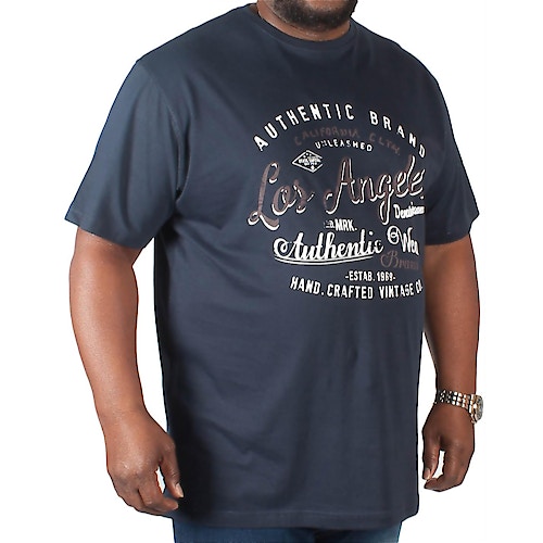 Espionage Los Angeles Print T-Shirt Navy