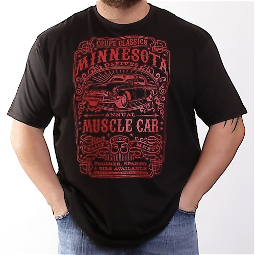 D555 Black Minnesota Print T-Shirt