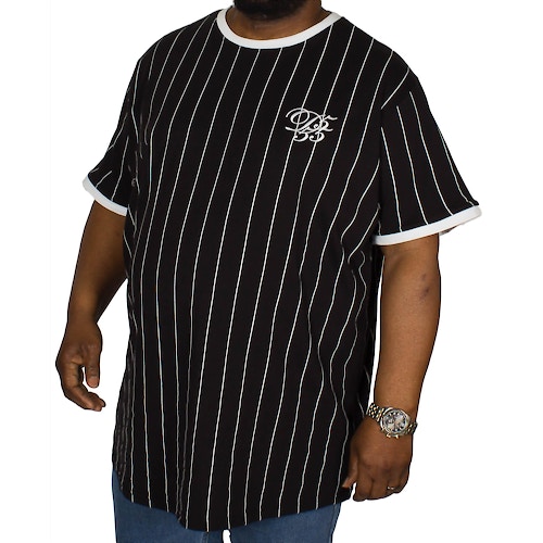D555 Chatham Stripe T-Shirt Black