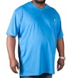 Bigdude Signature TShirt mit VAusschnitt Blau Tall Fit