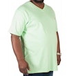 Bigdude Signature TShirt mit VAusschnitt Grün Tall Fit