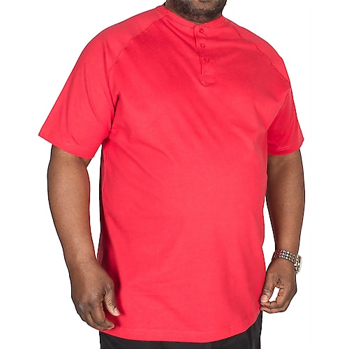 Metaphor T-Shirt mit Knopfleiste Rot