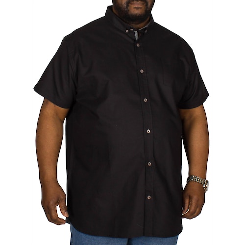 D555 Kevin Short Sleeve Oxford Shirt Black