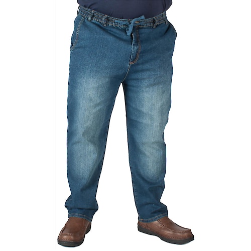 KAM Jeans Marcus mit elastischem Bund Blau