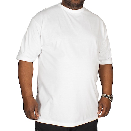 Carabou einfarbiges T-Shirt Weiß