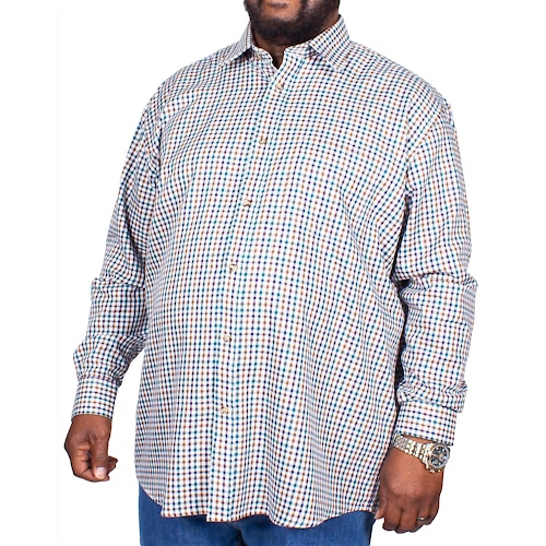 Cotton Valley County Check Long Sleeve Shirt Blue