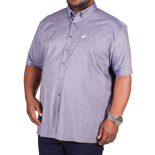 Bigdude Short Sleeve Blue Chambray Shirt