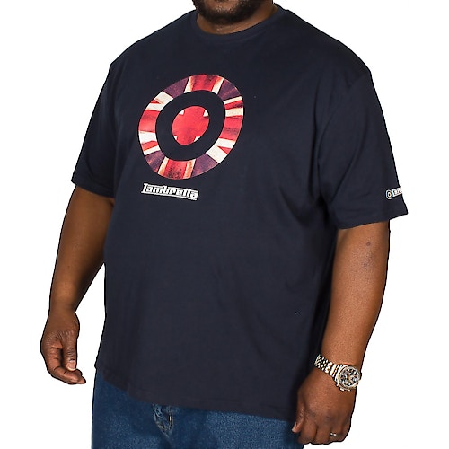 Lambretta Union Jack Print T-Shirt Navy