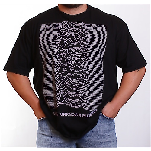 Joy Division Black Unknown Pleasures T-Shirt