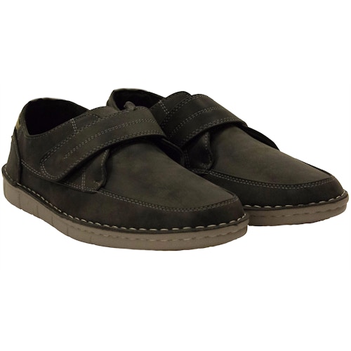 Dr Keller Robson Moccasin Velcro Shoe Black