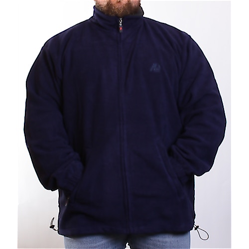 Duke London Navy Zipped Fleece Jacket