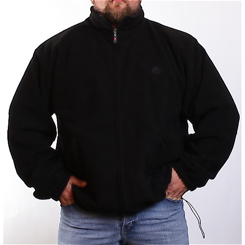 Duke London Black Zipped Fleece Jacket