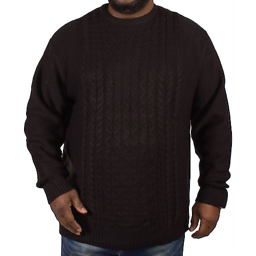 Metaphor Black Cable Knit Pullover