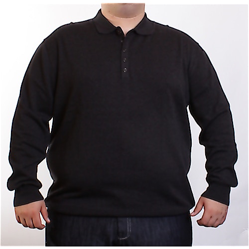 Espionage Charcoal Collared Jumper