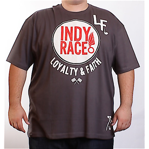 Loyalty & Faith Charcoal Indy Race T-Shirt