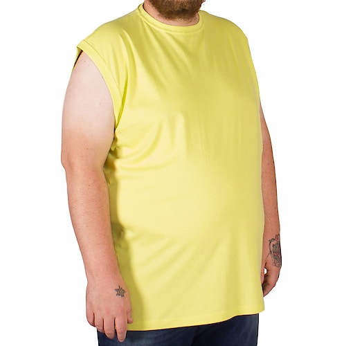 Metaphor Sleeveless T-Shirt Yellow