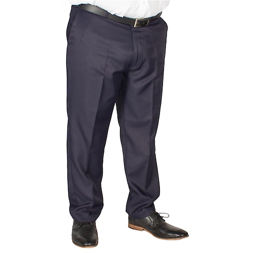 Carabou Poly Twill Classic Trousers Navy