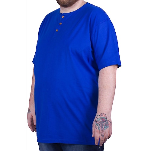 Espionage Grandad Short Sleeved T-Shirt Royal Blue