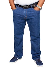 Bigdude Stretch Jeans Mid Wash Tall Fit 