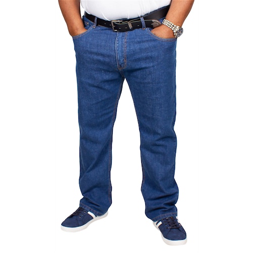 Bigdude Stretch Jeans Mid Wash Tall Fit 
