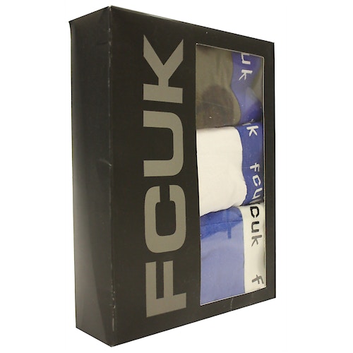 FCUK 3 Pack Boxer Trunk Blue
