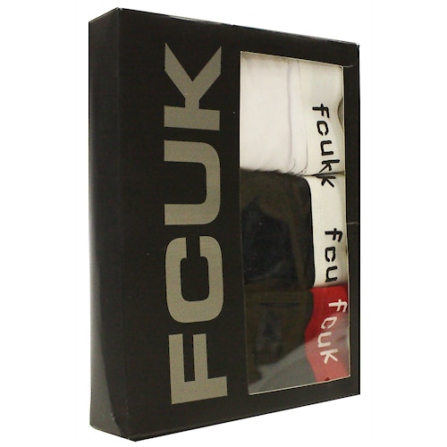 FCUK 3 Pack Boxer Trunk Black/White