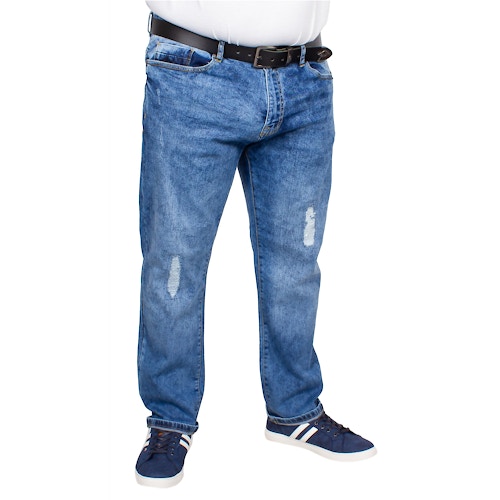 D555 Ripped Stretch Jeans Boxwell Stonewash