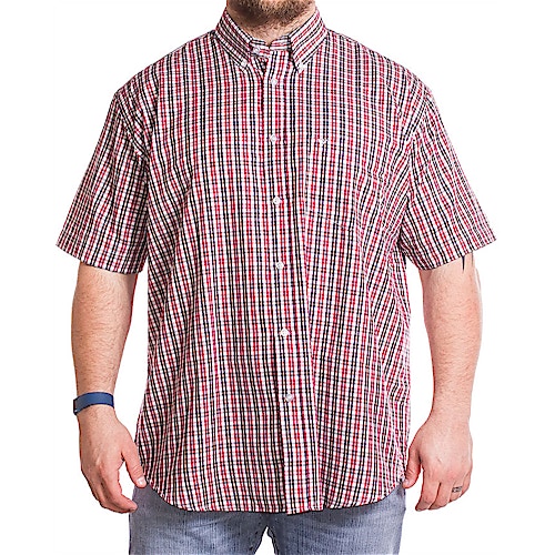 Cotton Valley Short Sleeve Red Check Shirt