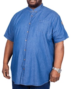 D555 Arnold Denim Short Sleeve Shirt Blue