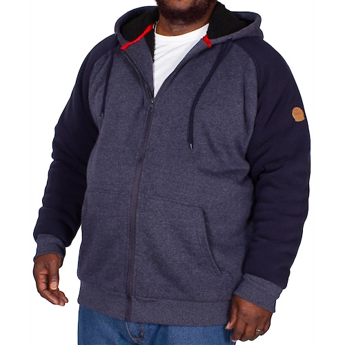 D555 Armstrong Sherpa Lined Hoody Denim