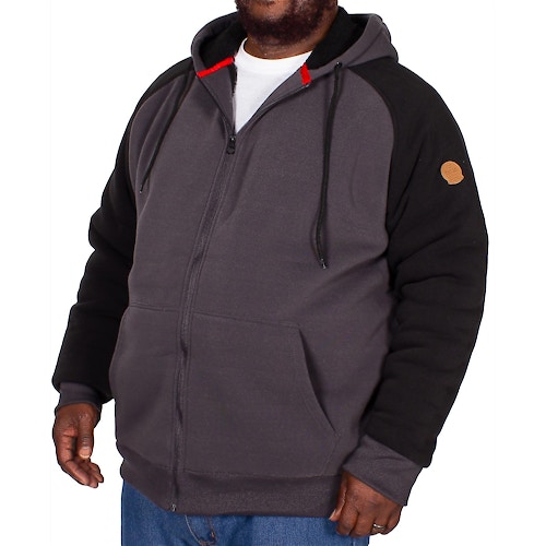 D555 Armstrong Sherpa Lined Hoody Charcoal
