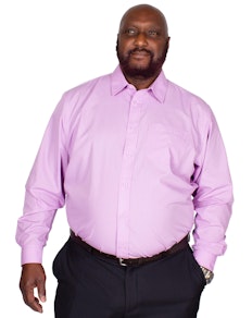 Bigdude Classic Long Sleeve Poplin Shirt Violet