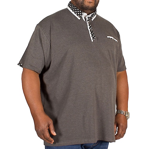 D555 Jagger Stretch Polo Shirt Charcoal