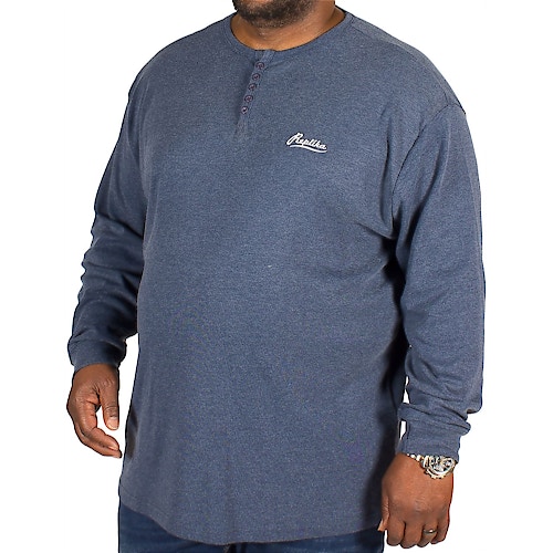 Replika langärmliges Shirt Marineblau 