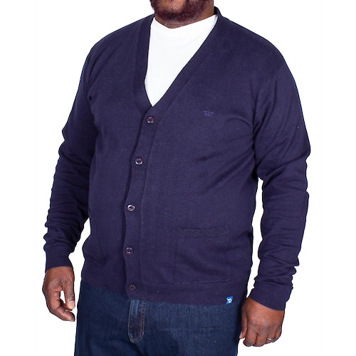 D555 Walworth Buttoned Cardigan Navy