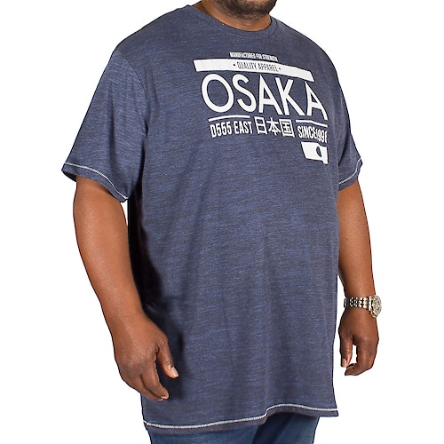 D555 Edinson Osaka Print T-Shirt Navy