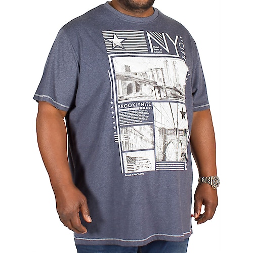 D555 Reuben NYC Print T-Shirt Denim
