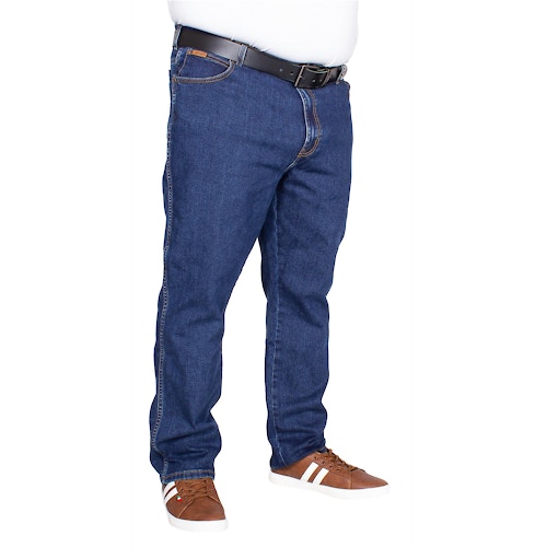 Wrangler Texas Stretch Jeans Grained Blue Tall