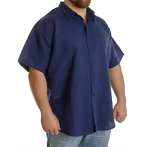 Ed Baxter Navy Linen Shirt