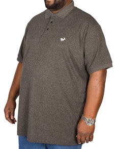 Bigdude Embroidered Polo Shirt Charcoal