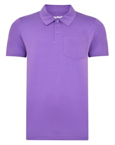 Bigdude Jersey Polo Shirt With Pocket Purple