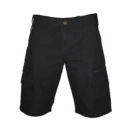 KAM Black Cargo Shorts