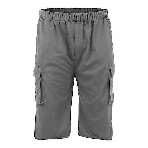 KAM Charcoal Cargo Jog Shorts