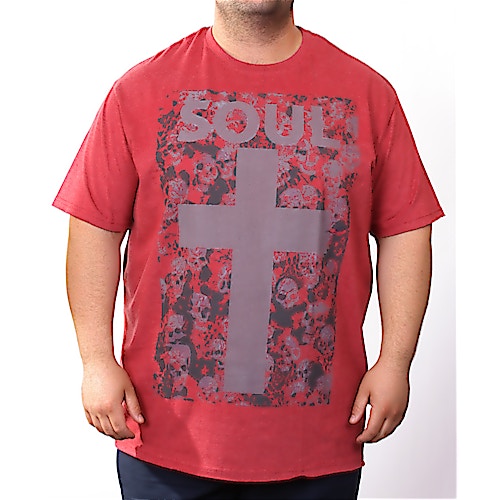 KAM Wine Red Soul Skull T-Shirt